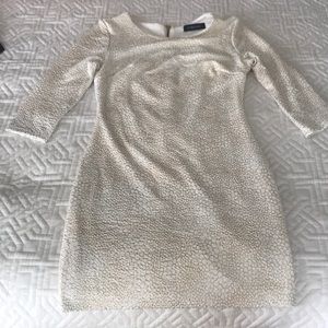 Marciano white and gold dress M
